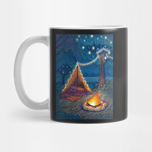 Summer campfire by illustore